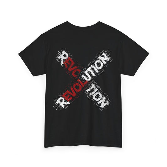 T-shirt Uomo in Cotone Pesante – "REVOLUTION" Graphic